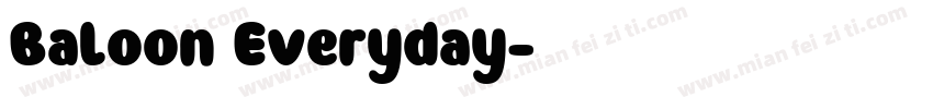 Baloon Everyday字体转换